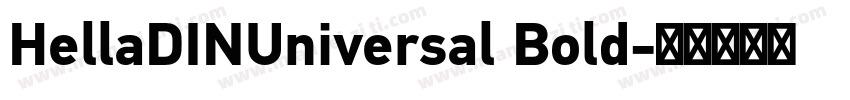 HellaDINUniversal Bold字体转换